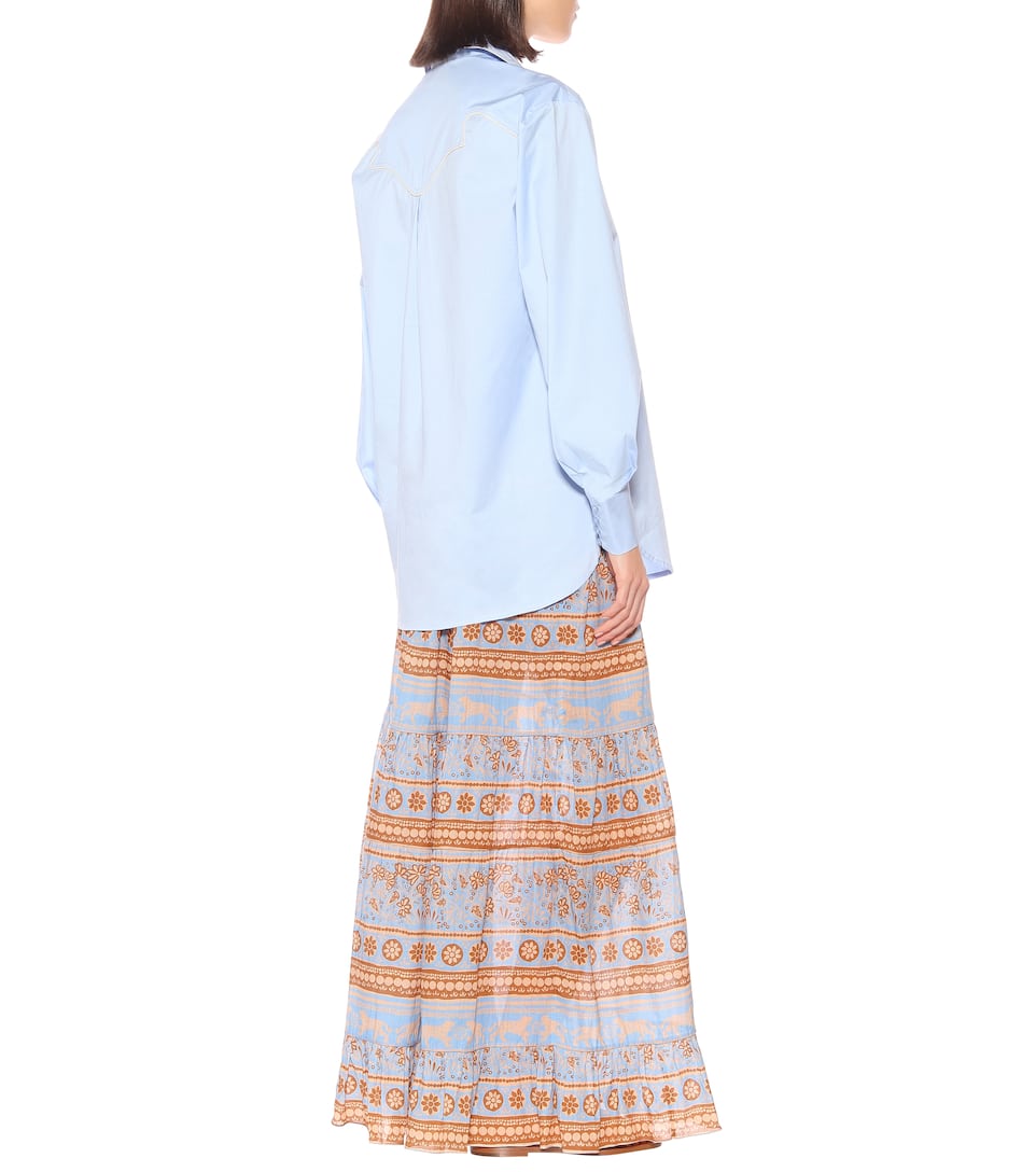 Heaven's Popeline OrtizChemise Door En Johanna Artnbsp;p00385101 N° fv7byY6g