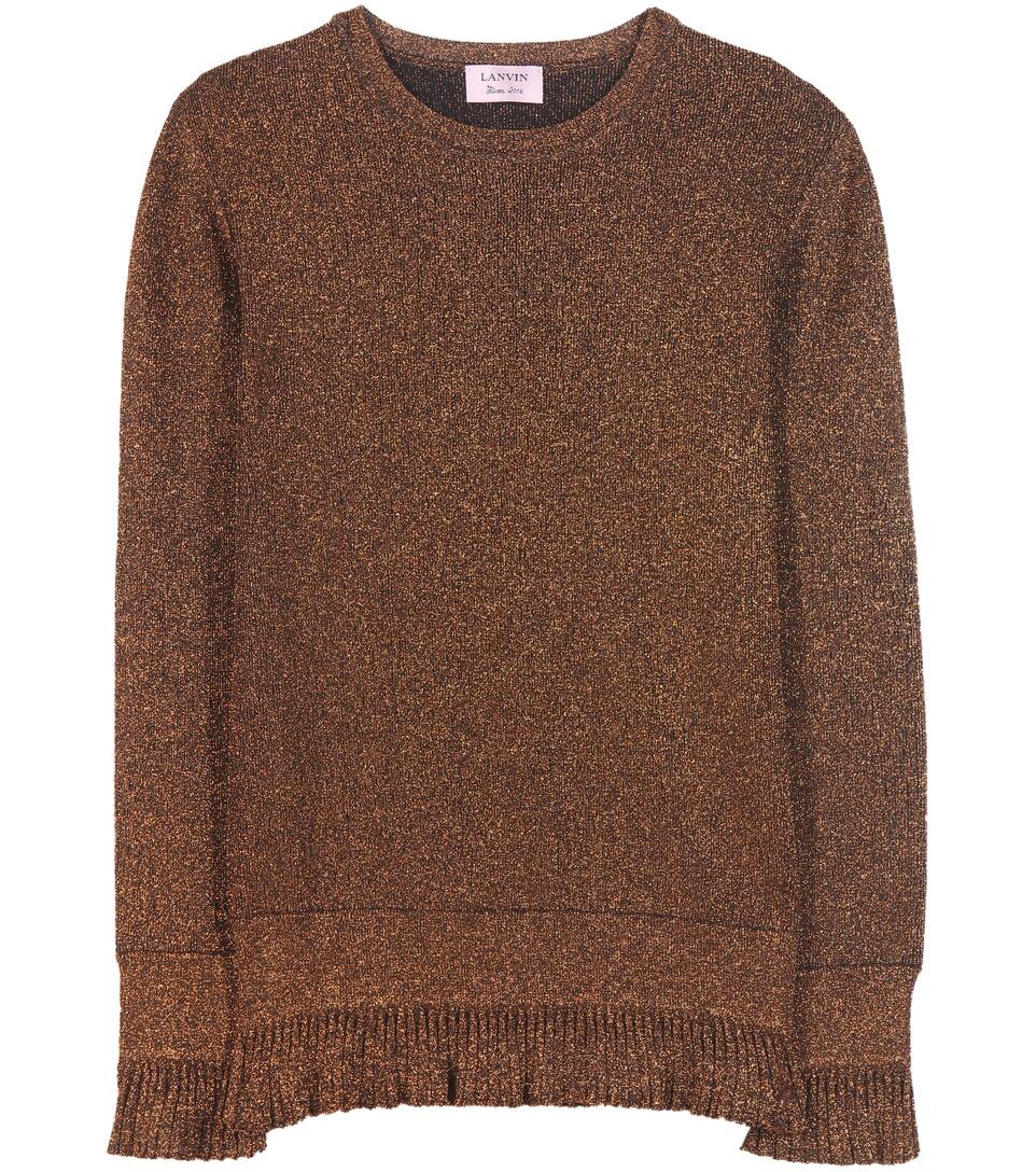 Lanvin Pullover aus Metallic-Strick