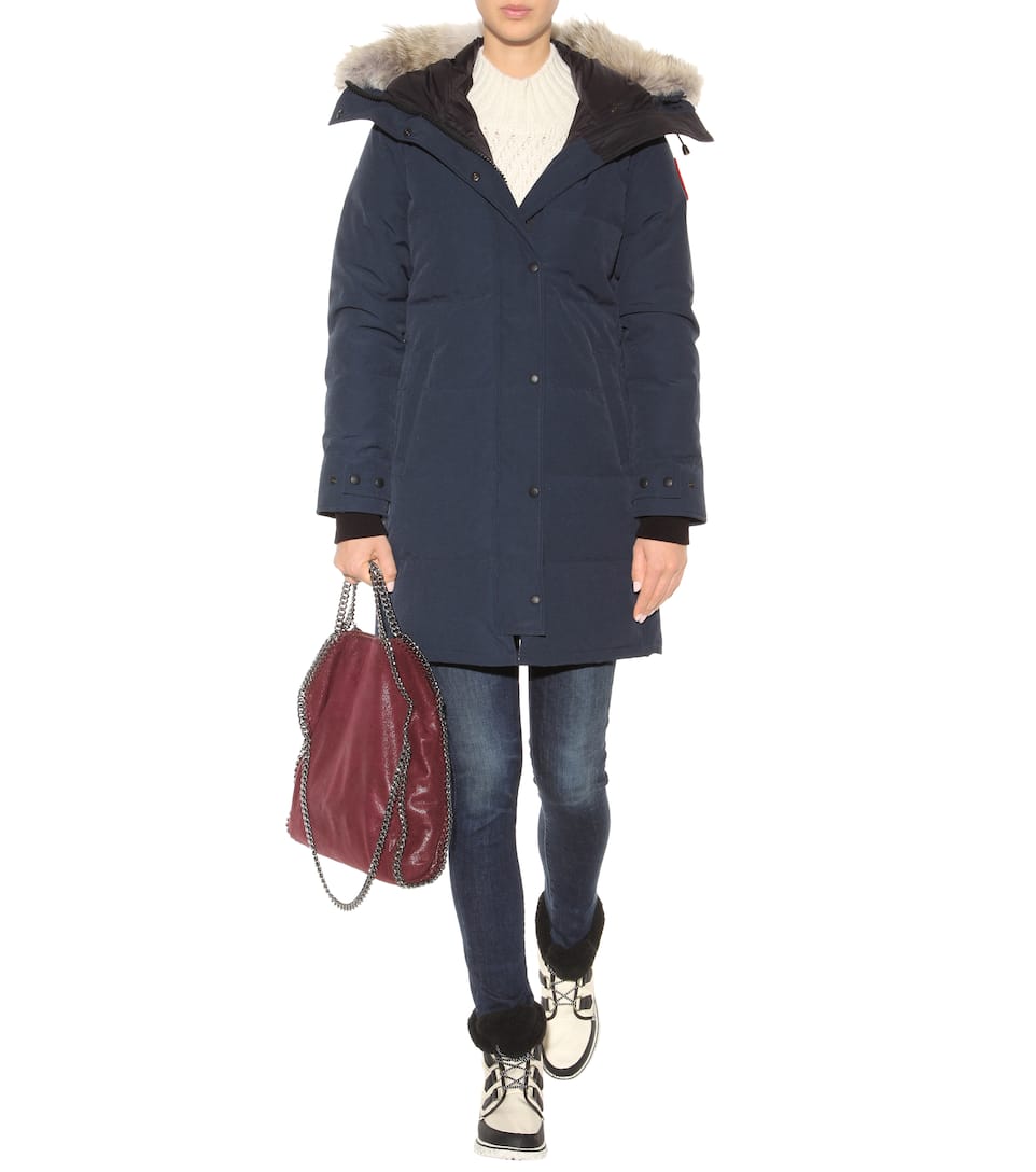 CANADA GOOSE Shelburne FurTrimmed Down Coat, Iek Llue ModeSens