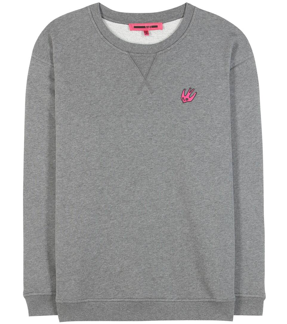 McQ Alexander McQueen Sweatshirt aus Baumwolle mit Aufnäher