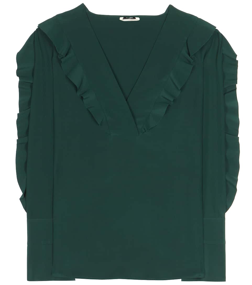 Fendi Bluse mit Rüschen aus Seide