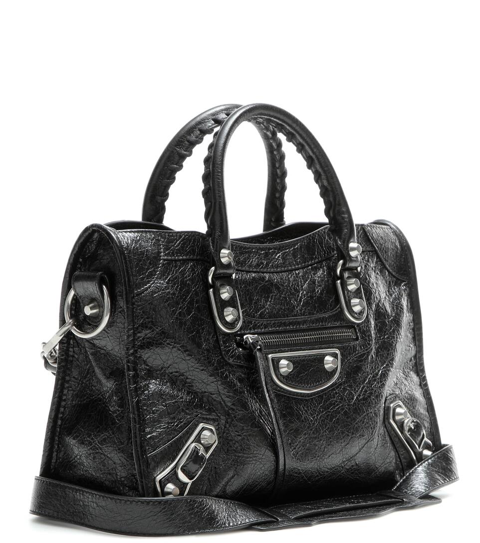 balenciaga metallic edge city small price