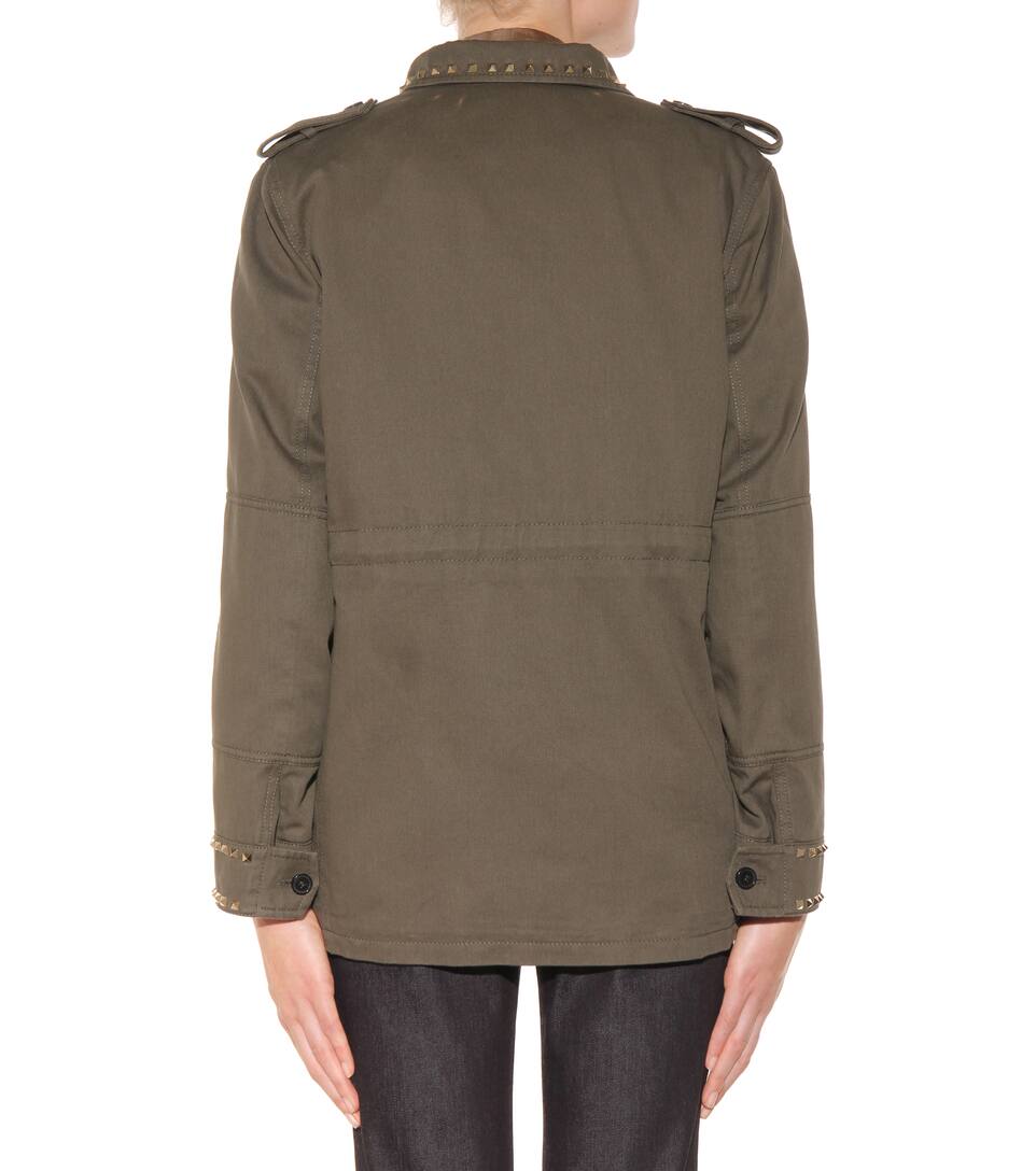 VALENTINO Rockstud Untitled Cotton Field Jacket
