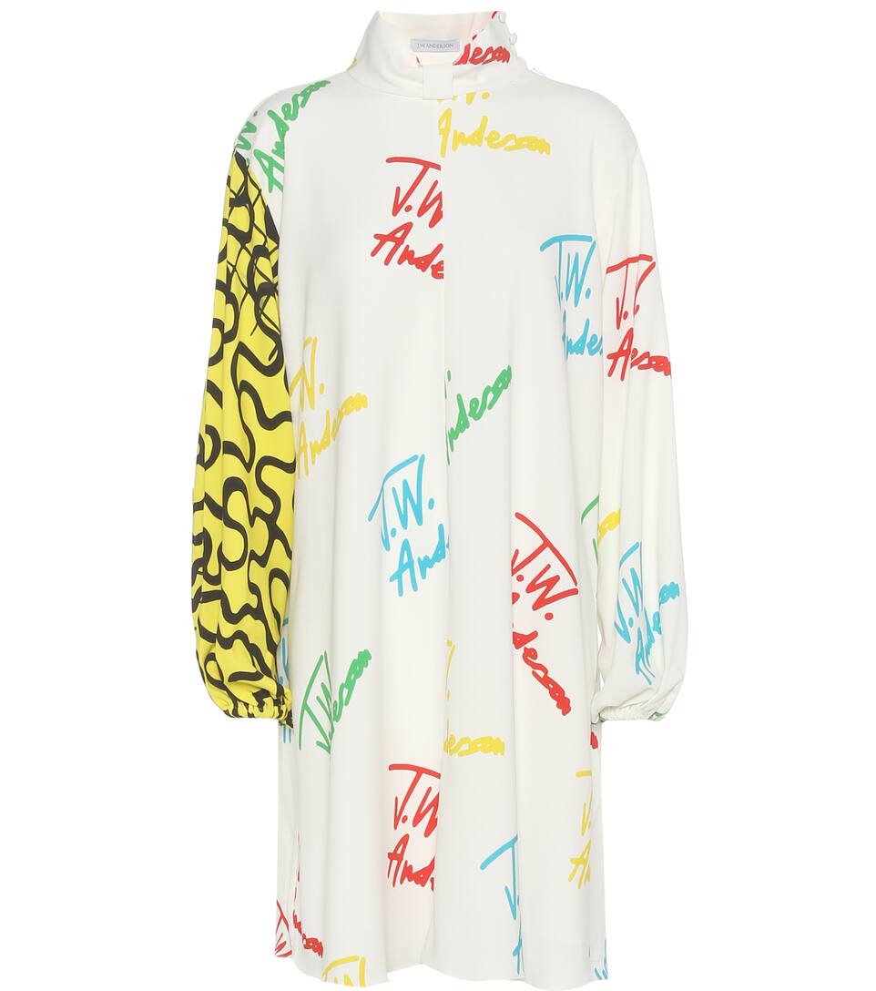 J.W.Anderson Bedrucktes Kleid aus Stretch-Crêpe