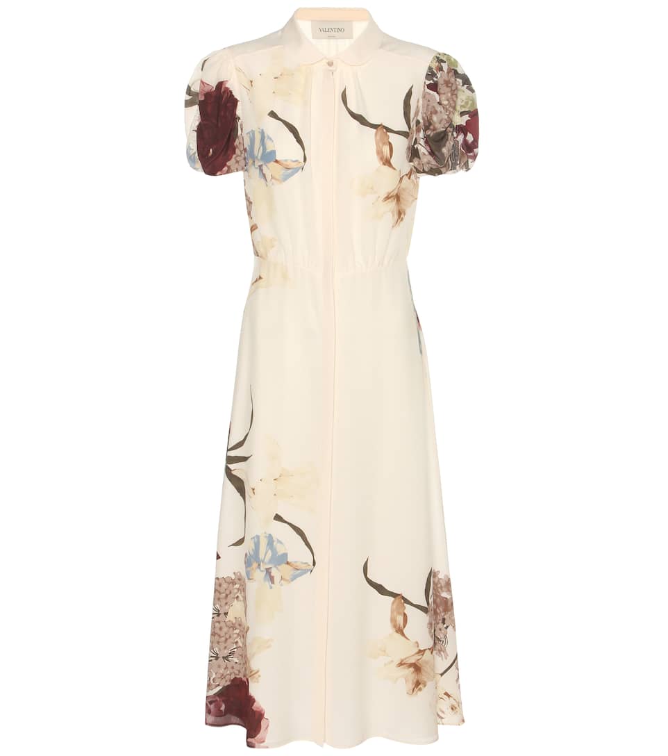 Valentino Bedrucktes Seidenkleid