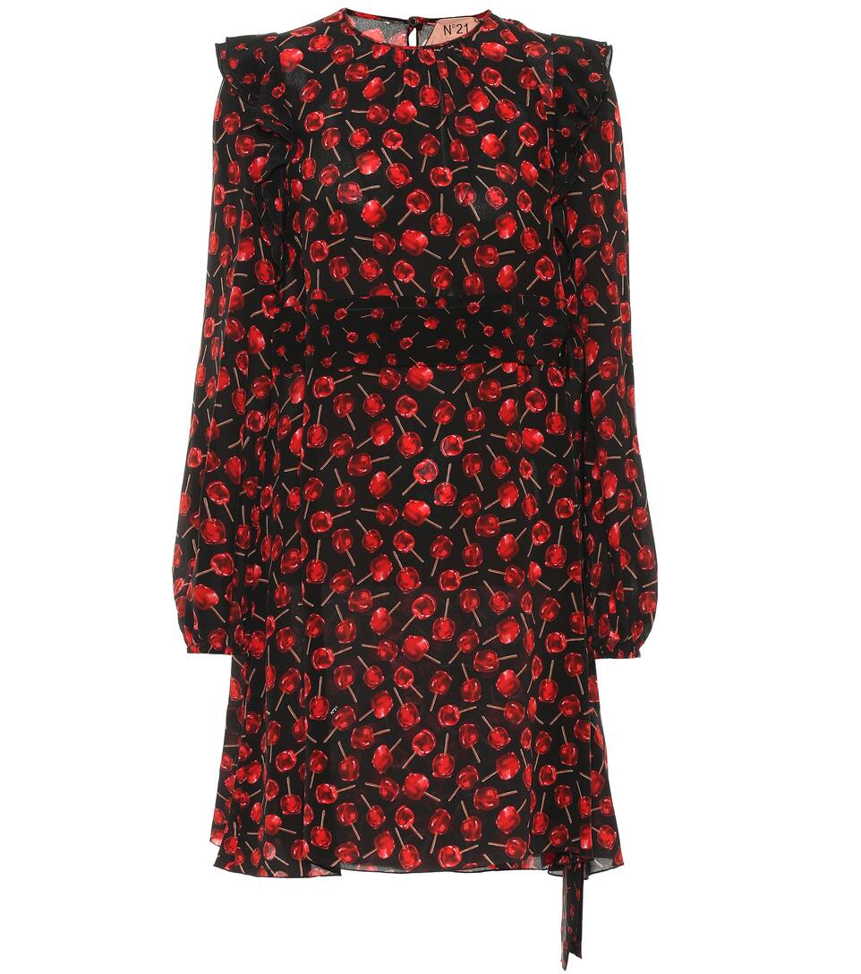 Soie Artnbsp;p00393758 N° En À Imprimée N°21Robe Volants Jc1KTlF3