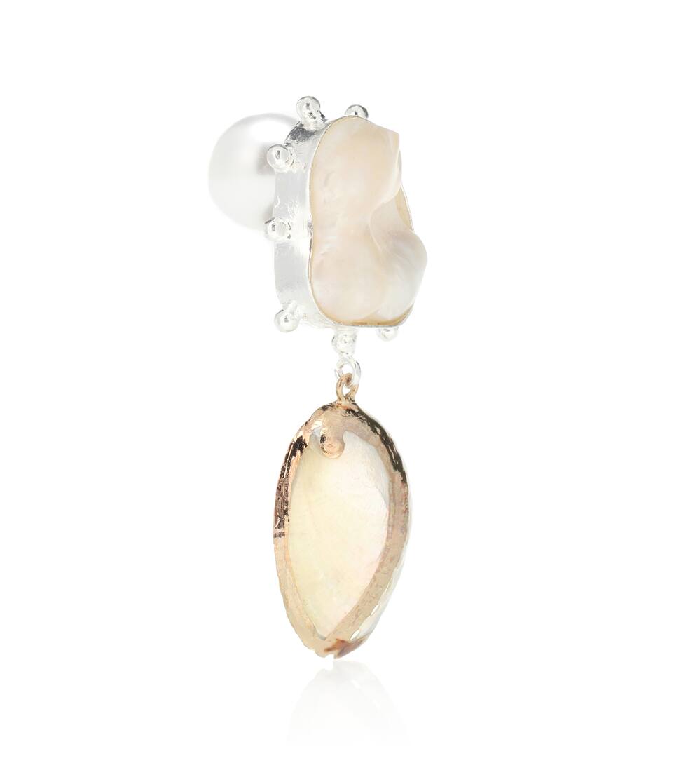 Artnbsp;p00376186 Plaqué 14 Boucles Jaune Dullaert Et Or D'oreilles Mytheresa Blanc Ormeau N° Ct com Laiton 24Peet Vaia En 1J5TK3clFu