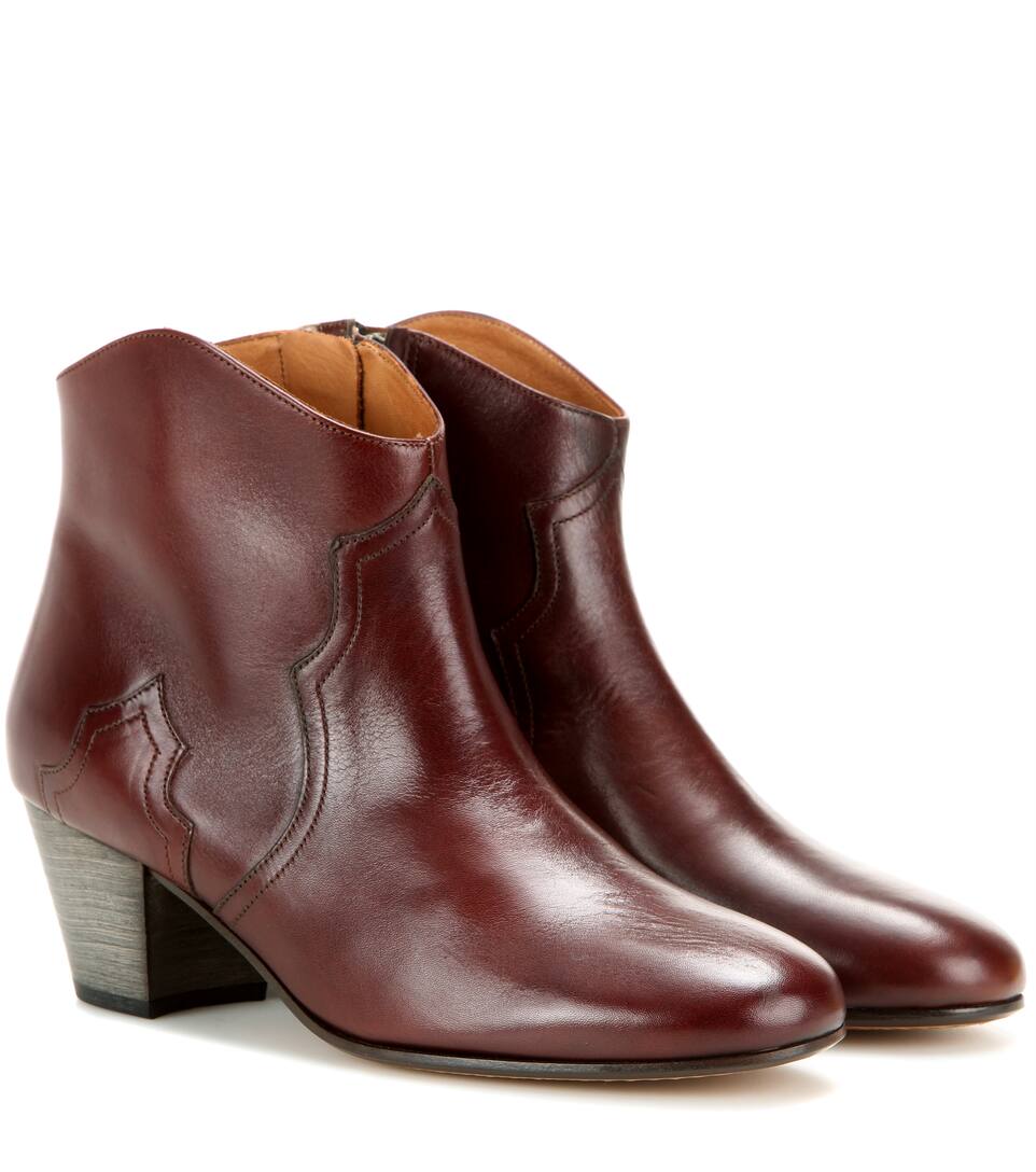 dicker boots 201 toile dicker leather ankle boots marant dicker boots 201 toile dicker leather ankle boots marant