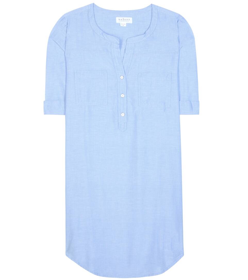 Velvet Hemdblusenkleid Doma aus Chambray