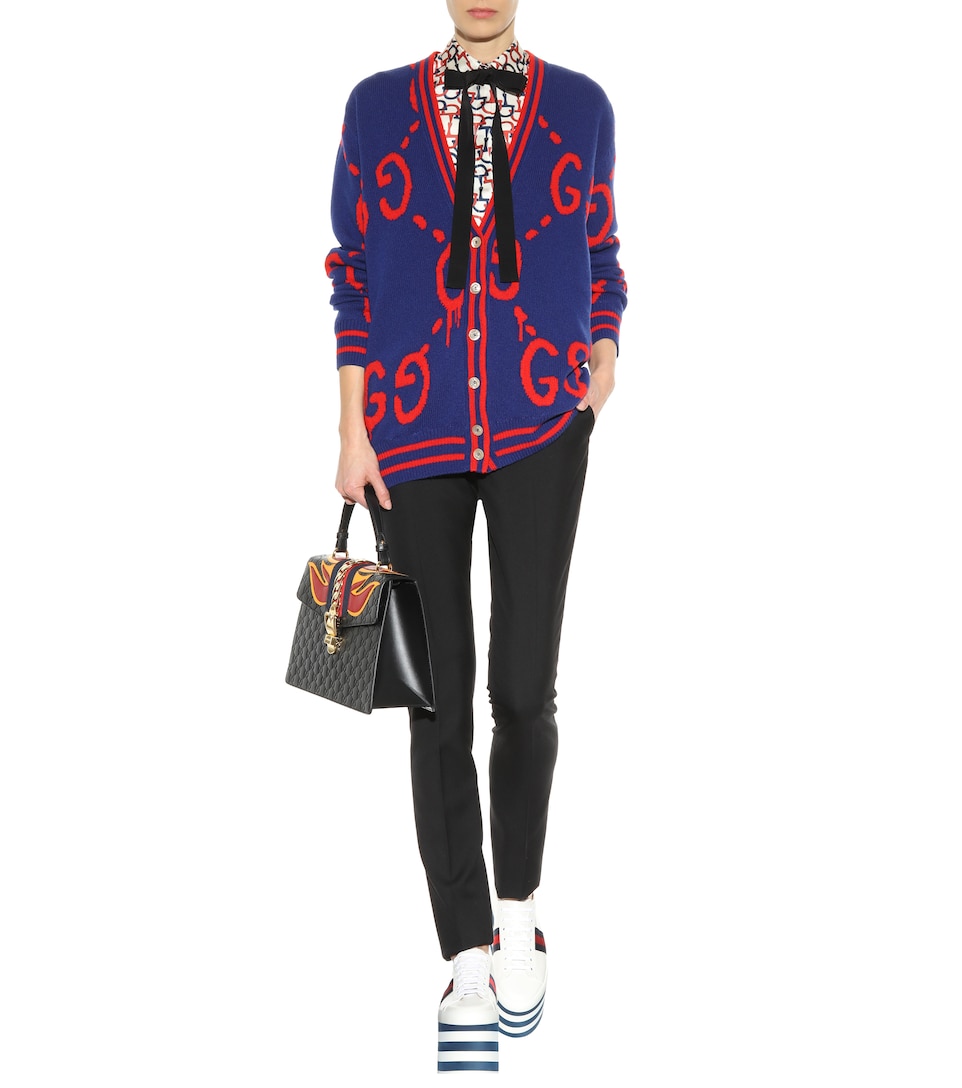 GUCCI White Peggy High Platform Sneakers | ModeSens