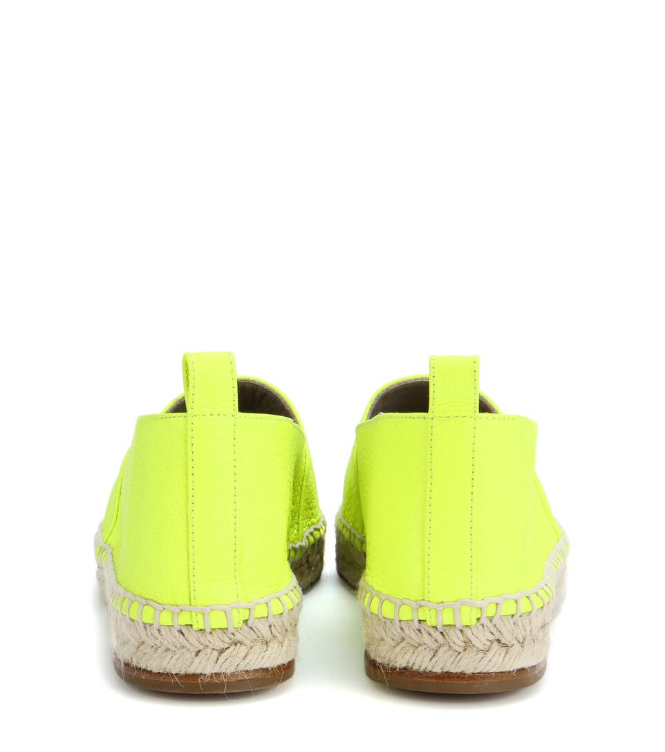 Anya Hindmarch Smiley leather espadrilles