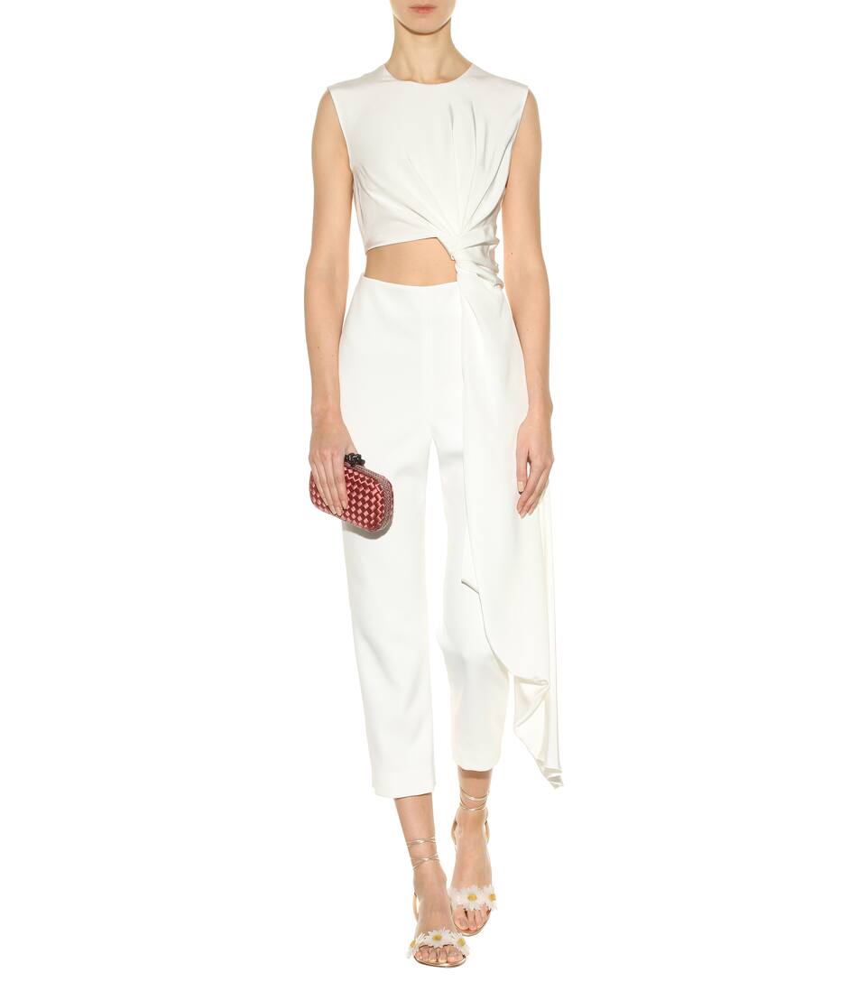 CHARLOTTE OLYMPIA Tara embellished metallic leather sandals