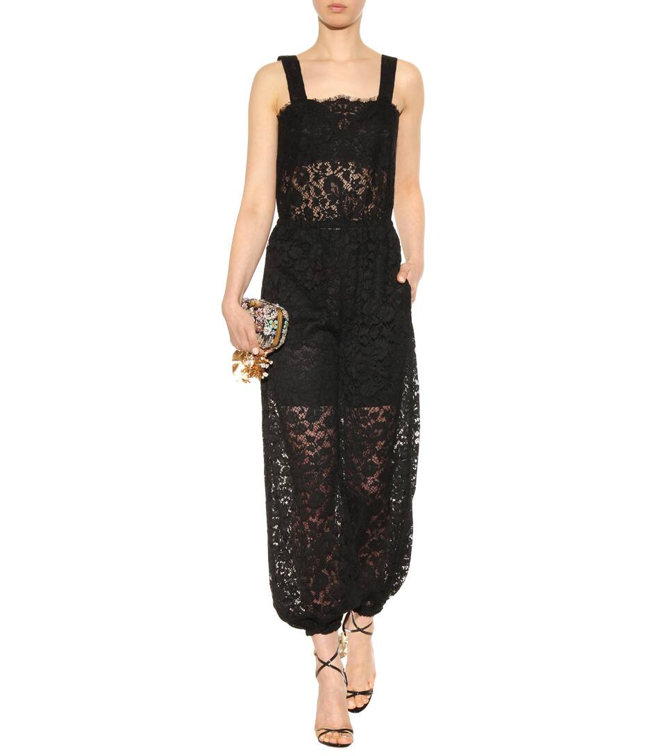 Cropped lace jumpsuit Luxury Fashion for Cropped lace jumpsuit Luxury Fashion for