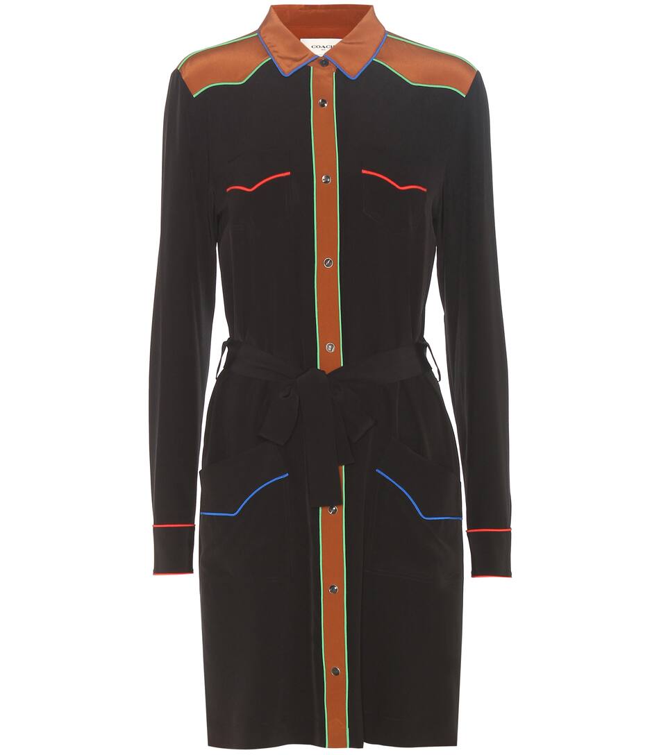 Coach Hemdblusenkleid aus Seide