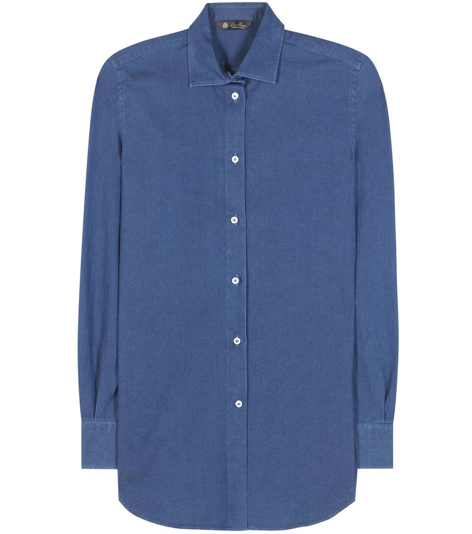 Loro Piana Hemd Kara aus Denim