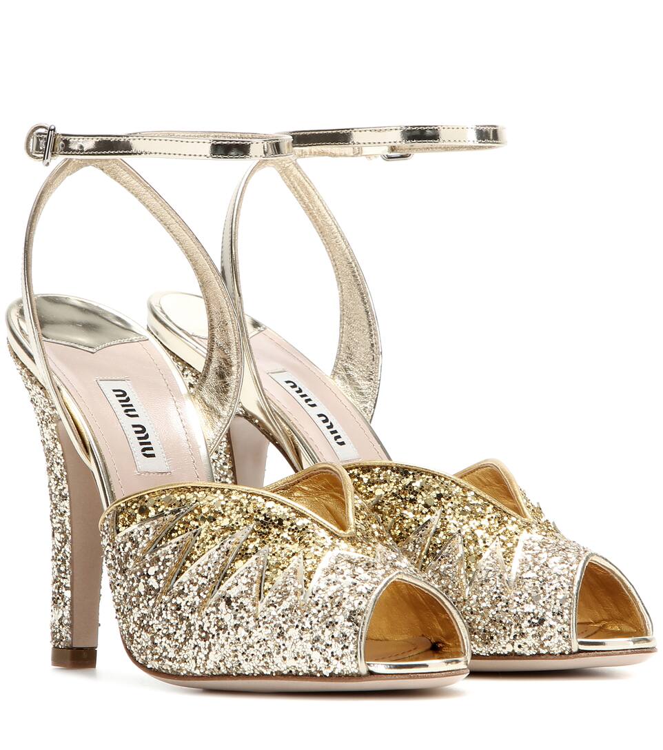 glitter nike sandals