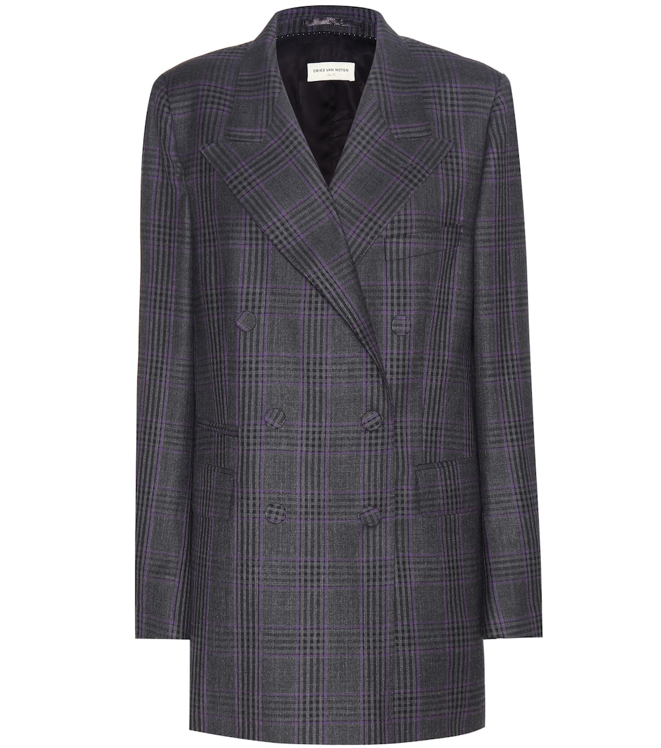 Dries Van Noten Karierter Blazer Bondi aus Wolle