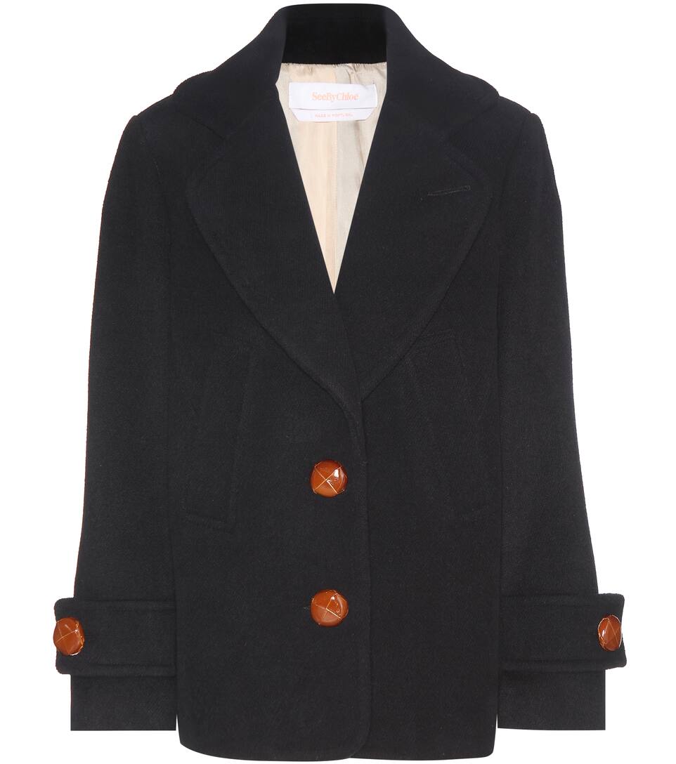 See By Chloé Jacke aus einem Wollgemisch