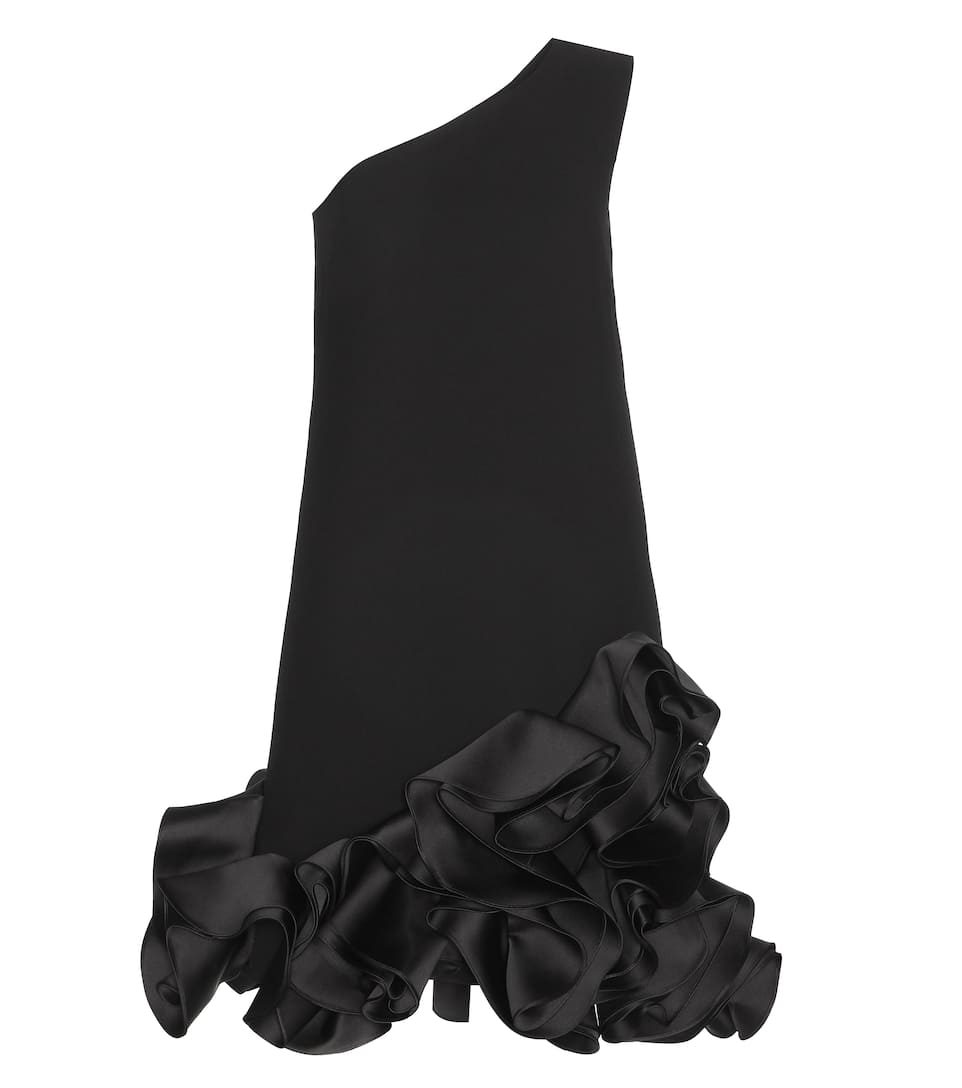 Victoria Victoria Beckham One-Shoulder-Kleid aus Crêpe mit Satinvolants