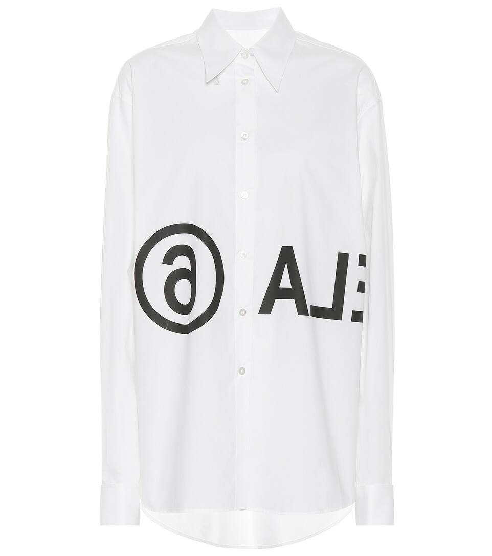 Margiela N° Imprimée En CotonMm6 Maison Artnbsp;p00398560 Chemise TKuFlJc351