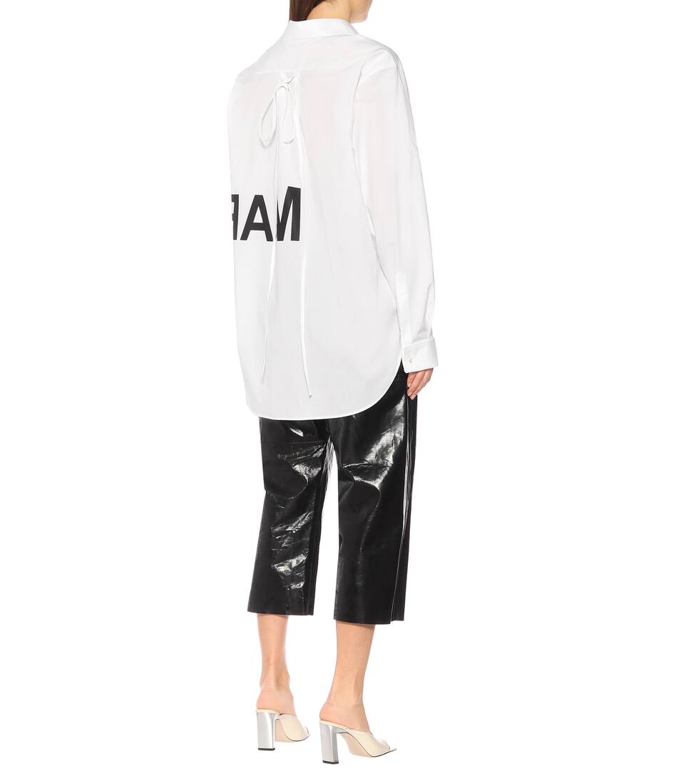 Margiela N° Imprimée En CotonMm6 Maison Artnbsp;p00398560 Chemise TKuFlJc351