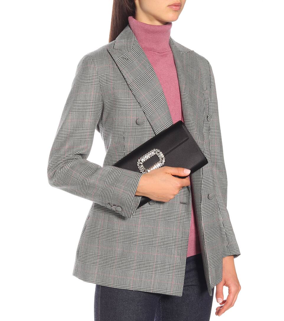 VivierN° Artnbsp;p00394277 Cristaux Roger Pochette Evening Envelope En Satin À FK1lJc