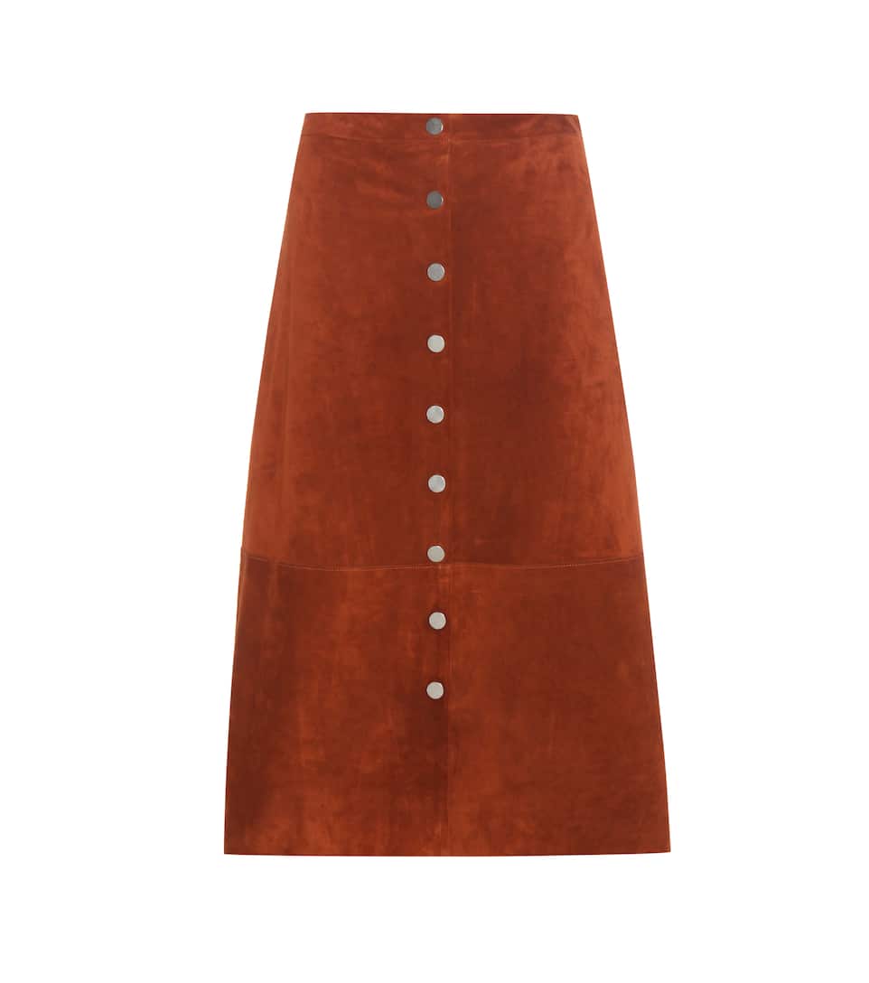 Diane von Furstenberg Midirock Gracelynn aus Veloursleder