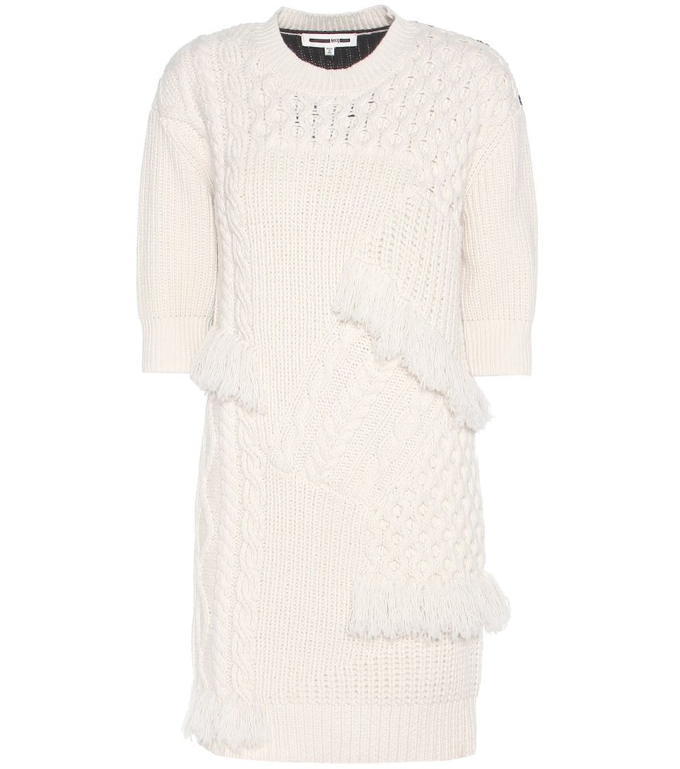 McQ Alexander McQueen Strickkleid aus Wolle und Cashmere
