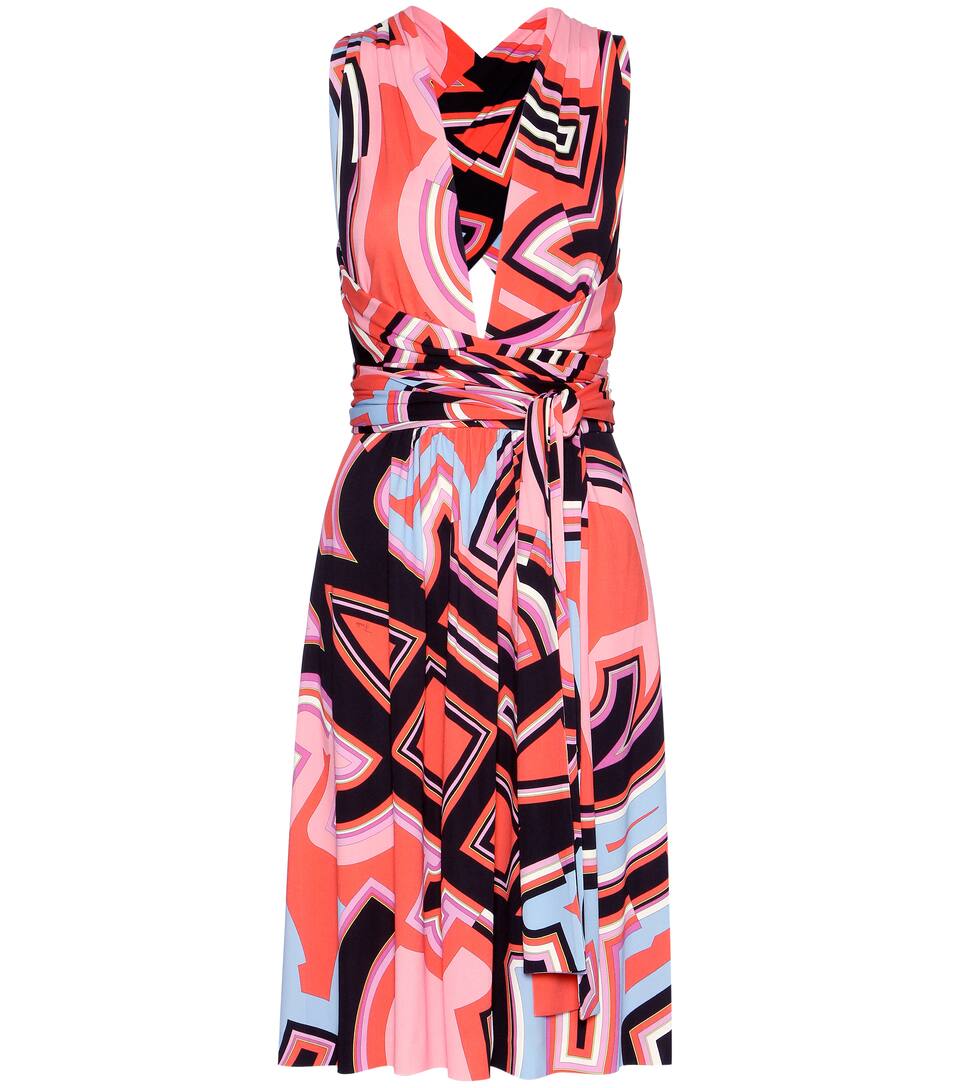 Emilio Pucci Bedrucktes Jerseykleid