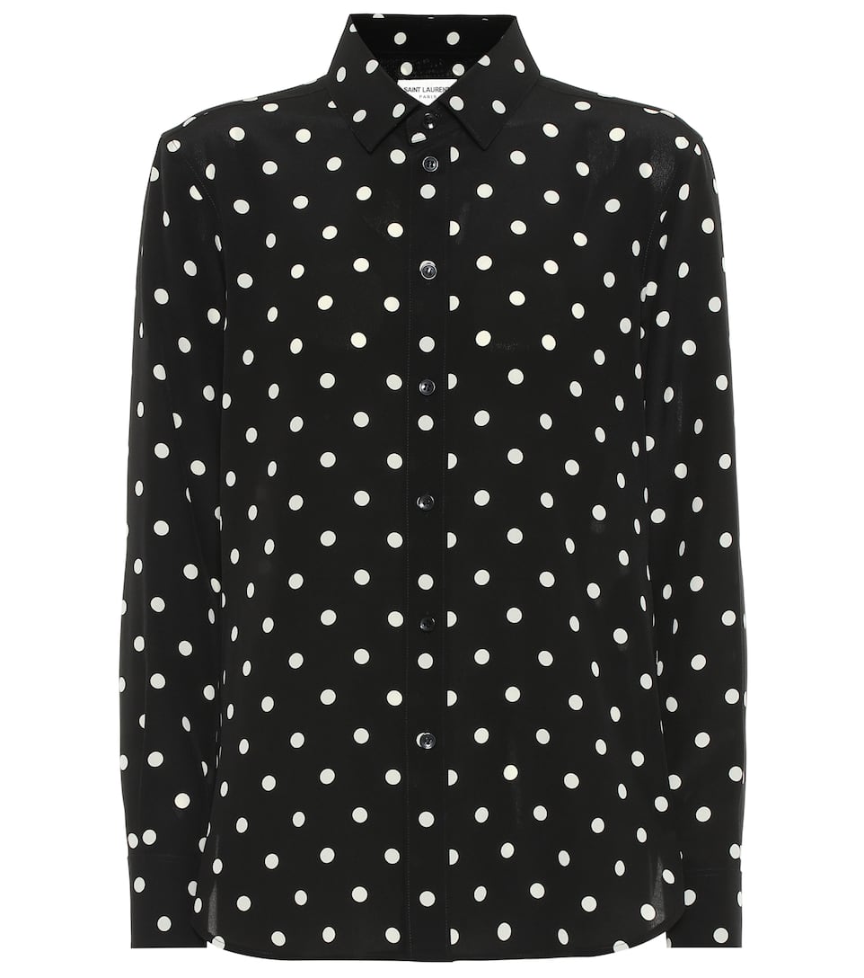 Crêpe Chine LaurentChemise Pois À Artnbsp;p00402457 De N° Saint En qpGSzMUV