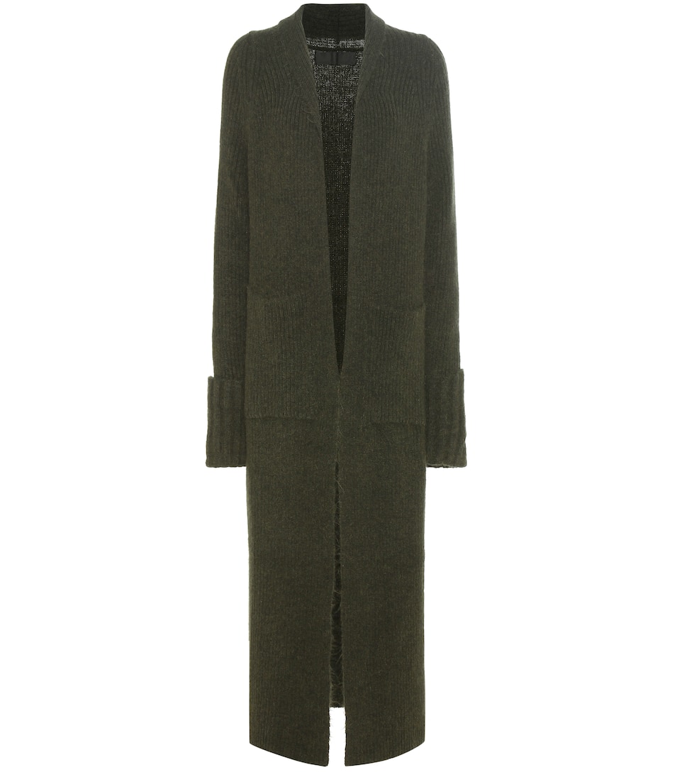 Haider Ackermann Langer Strickmantel aus einem Mohair-Wollgemisch
