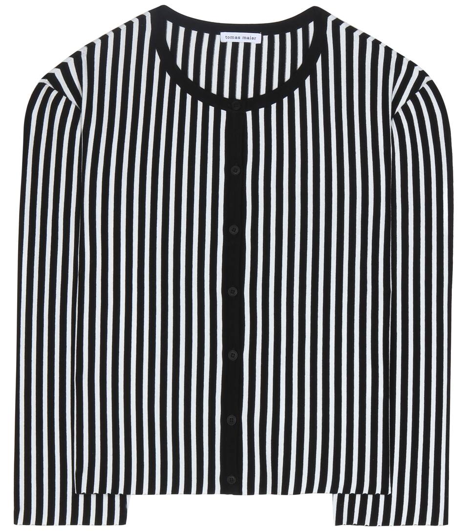 Tomas Maier Gestreifter Cadigan