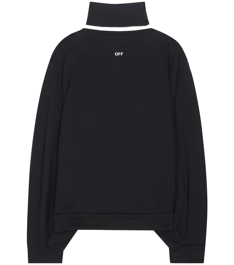 Off-White Sweatshirt aus Baumwoll-Jersey