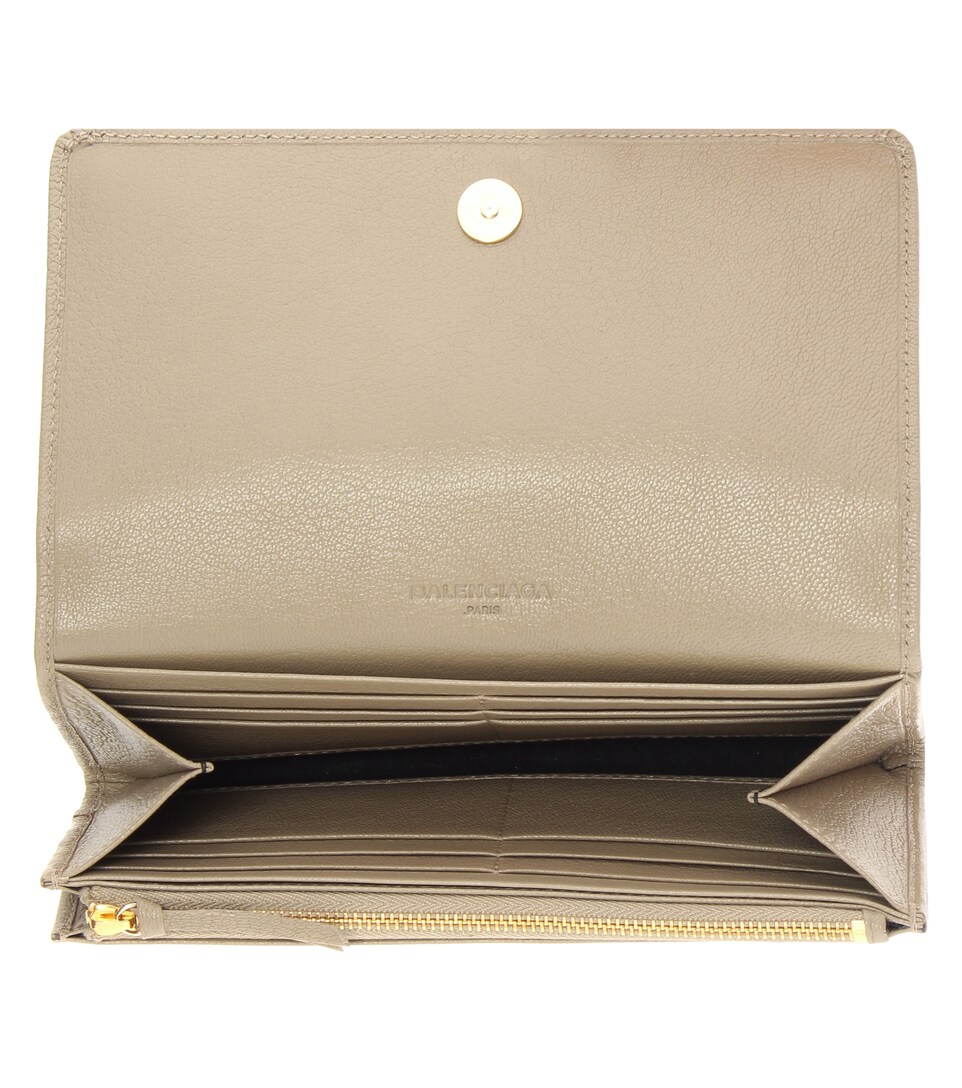 balenciaga metallic edge wallet