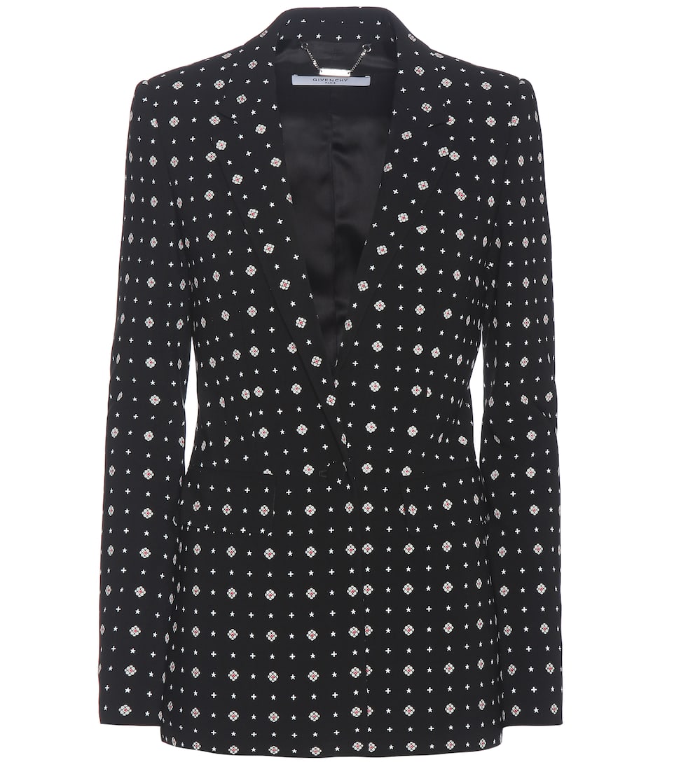 Givenchy Crêpe-Blazer mit Print
