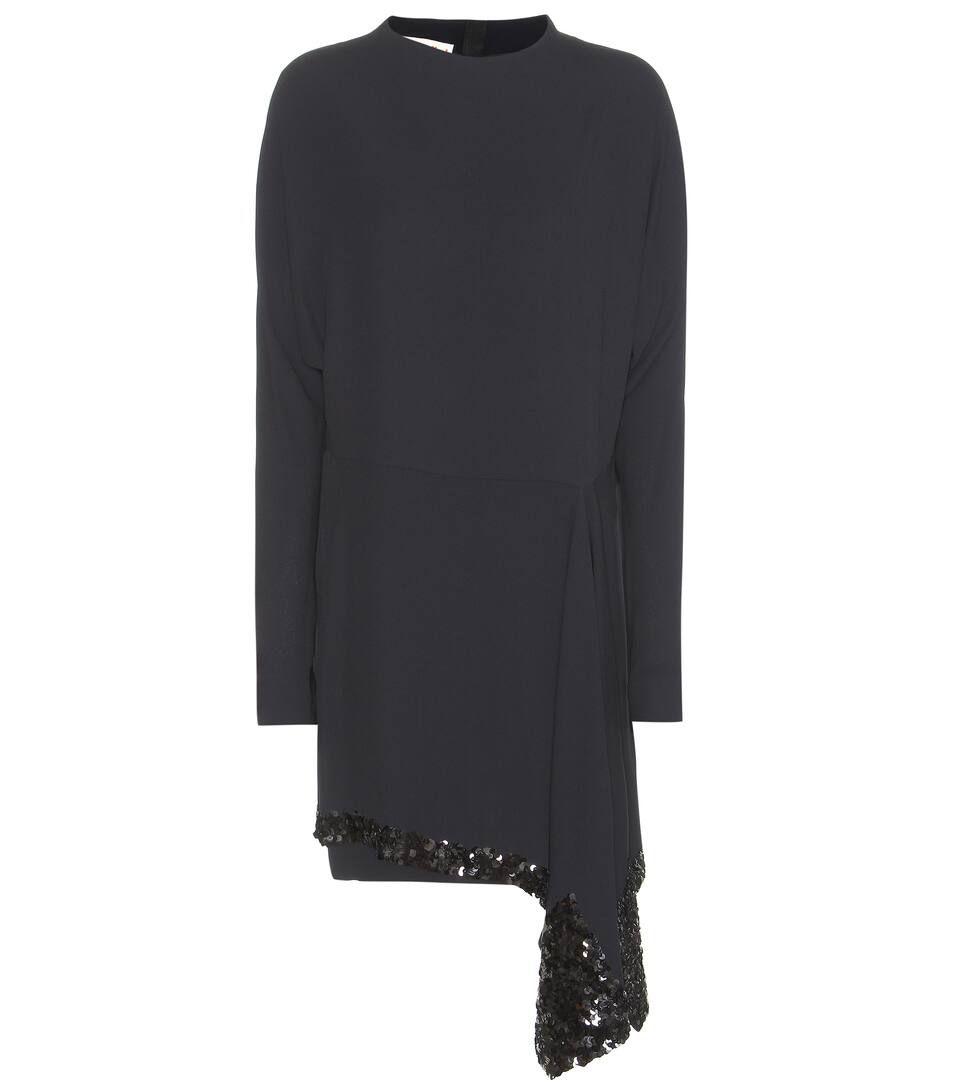 Marni Verziertes Crêpekleid