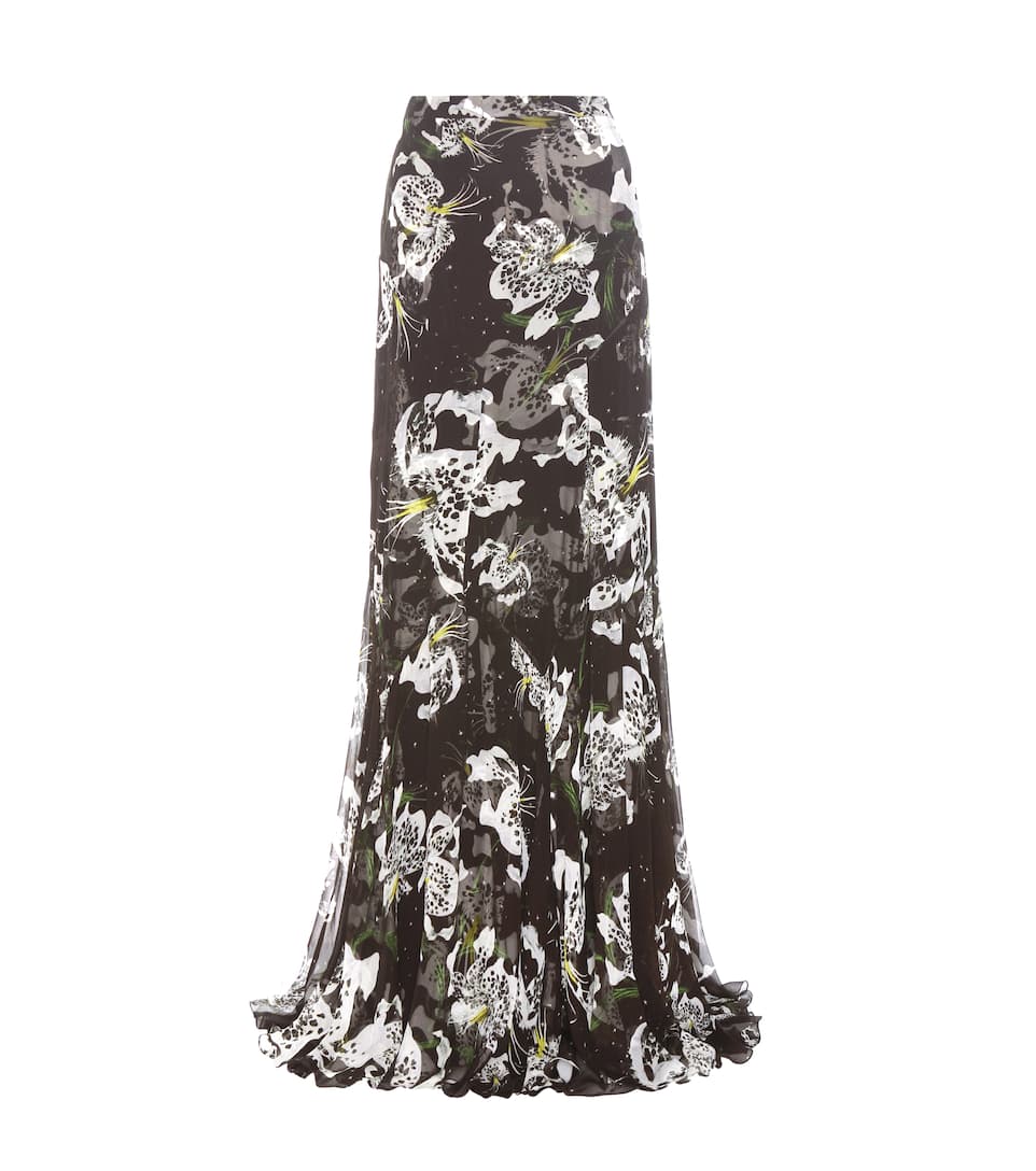 Erdem Bodenlanger Rock Leandra aus Seide