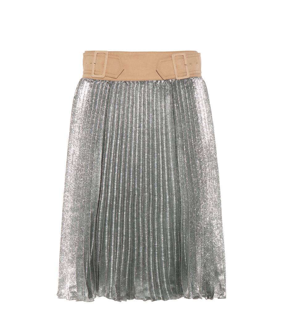 3.1 Phillip Lim Plisseerock aus Lamé
