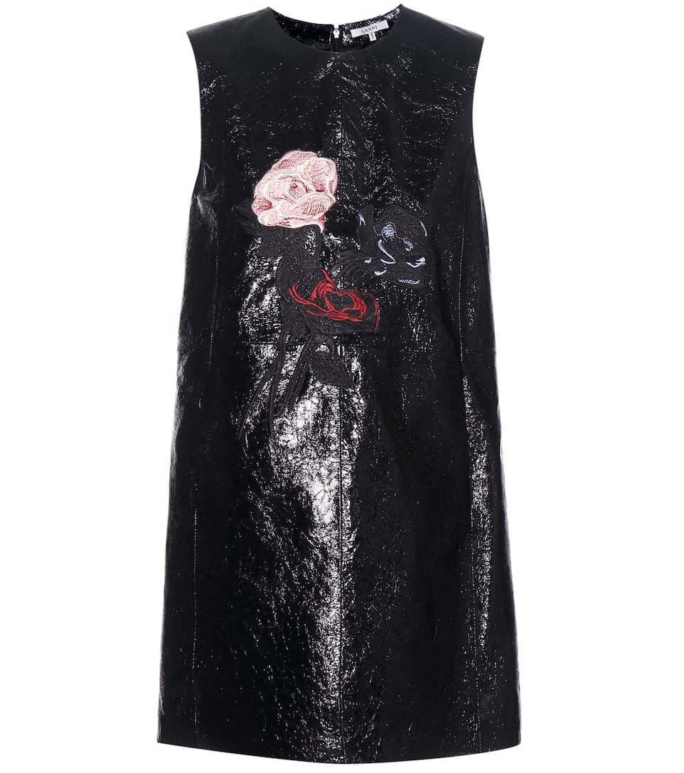Ganni Minikleid aus Leder