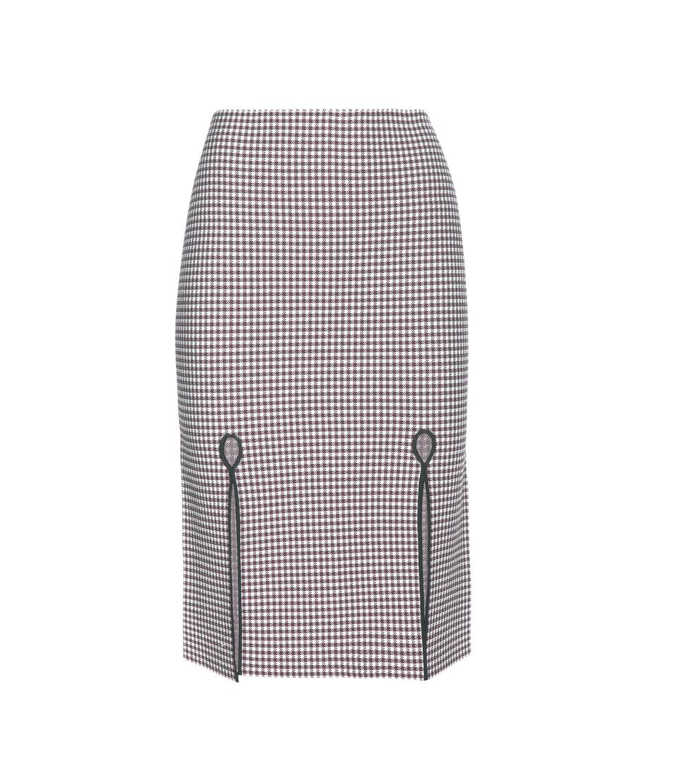 Alexander Wang Karierter Bleistiftrock