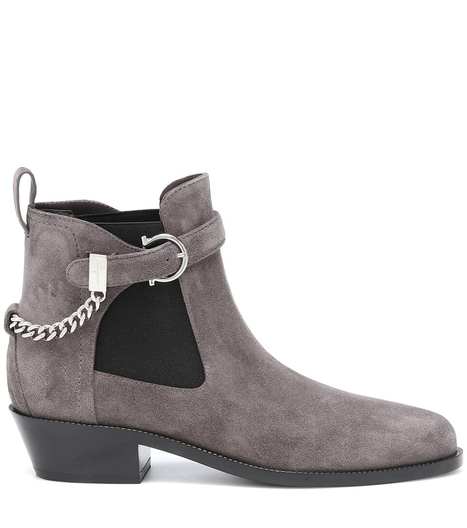 Aus Salvatore Gancini Art FerragamoChelsea Veloursleder nrnbsp;p00400196 Boots FKJTlc1