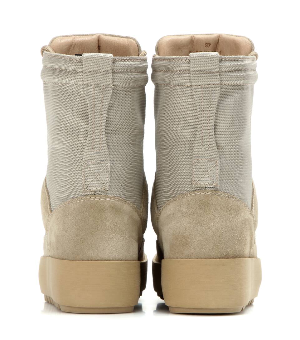 beige yeezy boots