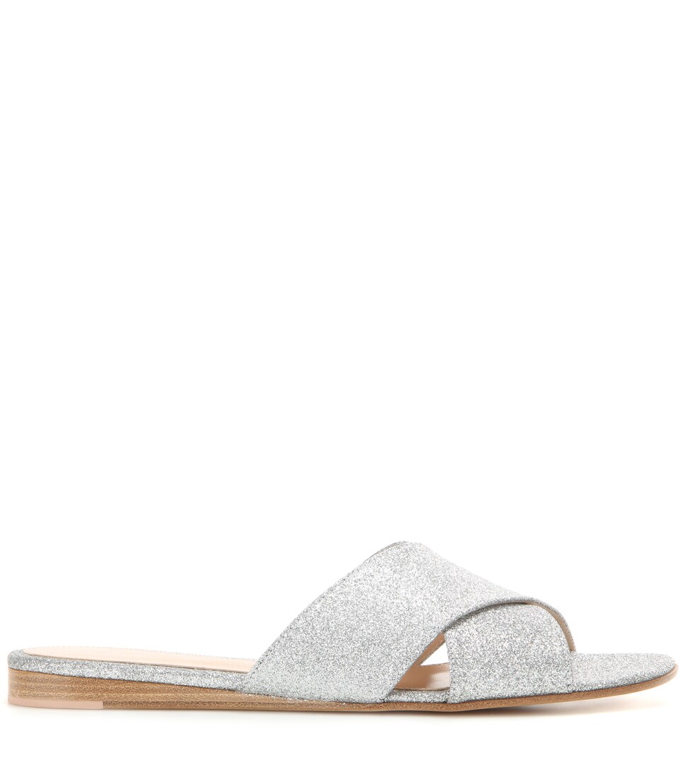 gianvito rossi silver sandals