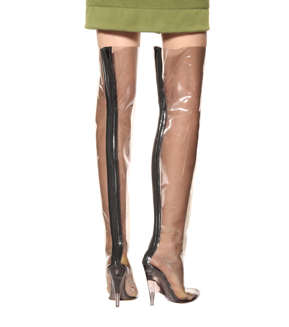 YEEZY TUBULAR CLEAR OVER-THE-KNEE BOOTS (SEASON 4), WHITE | ModeSens