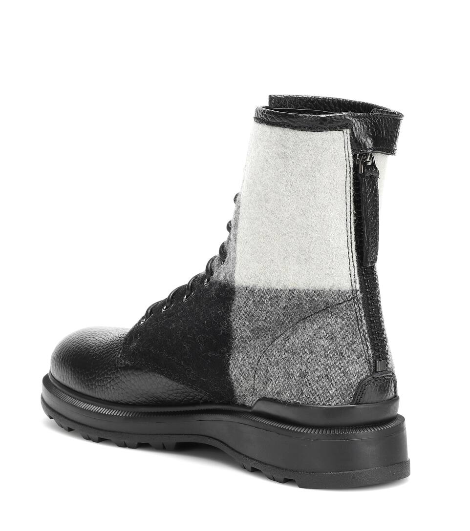 Aus Leder Und WoolrichAnkle Canvas nrnbsp;p00409198 Boots Art EDI9YeWH2b