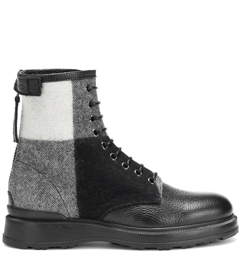 Aus Leder Und WoolrichAnkle Canvas nrnbsp;p00409198 Boots Art EDI9YeWH2b