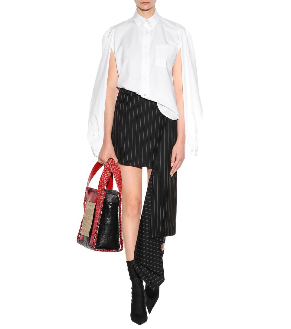 balenciaga striped shirt womens