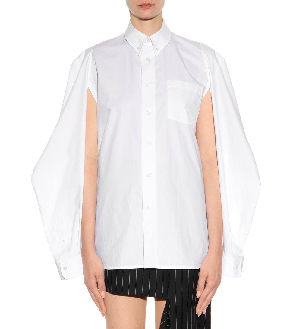 balenciaga striped shirt womens