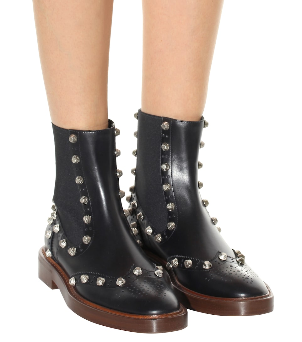 balenciaga studded boots