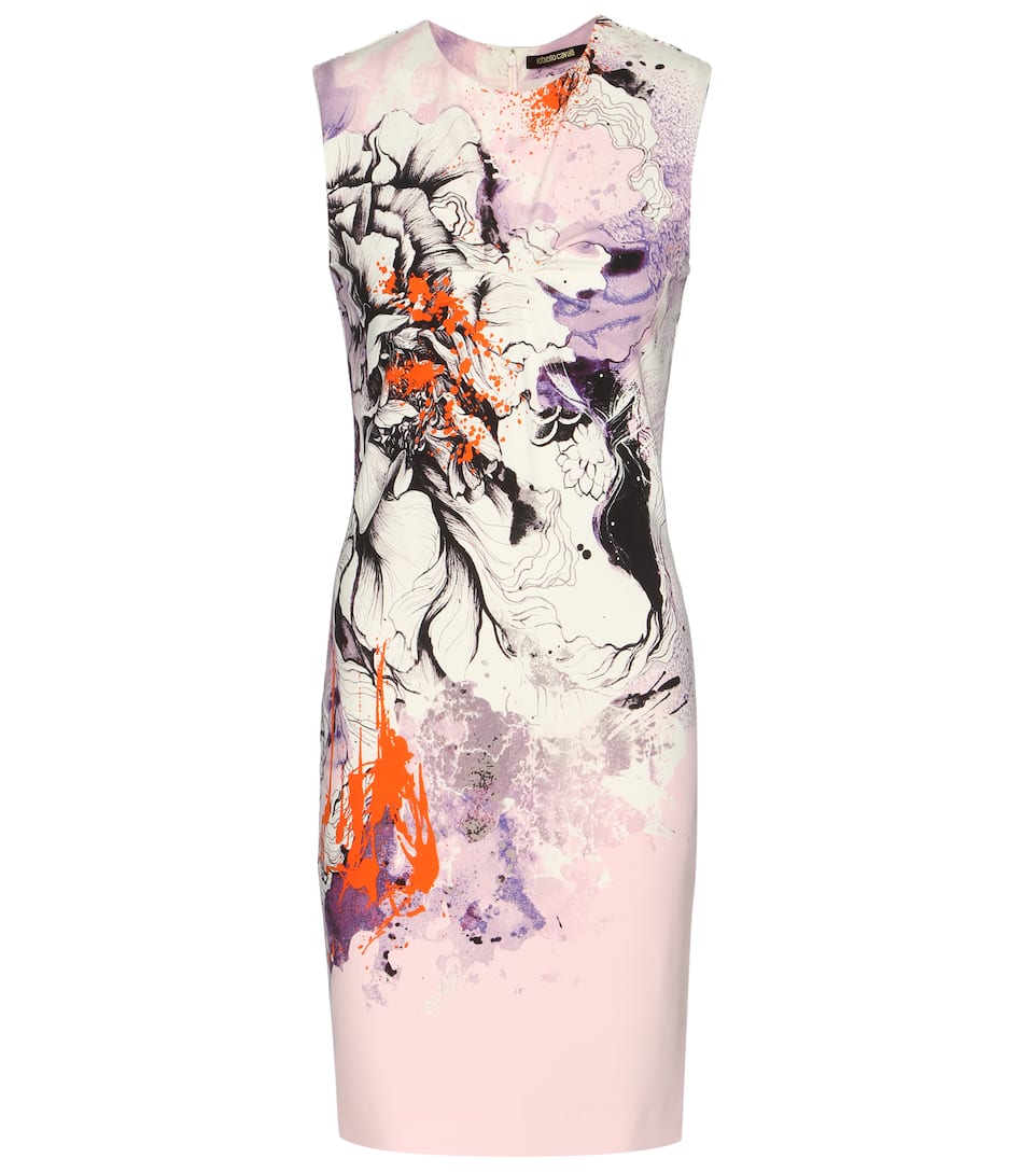 Roberto Cavalli Bedrucktes Jersey Kleid